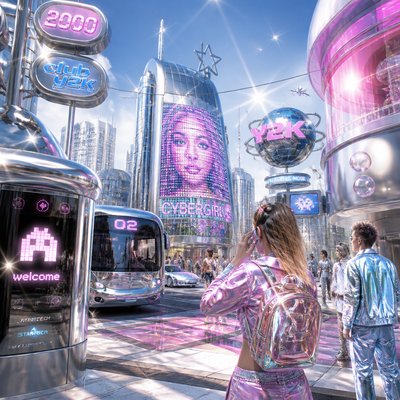 urban street with city activity