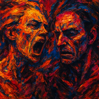 portrait of two people together