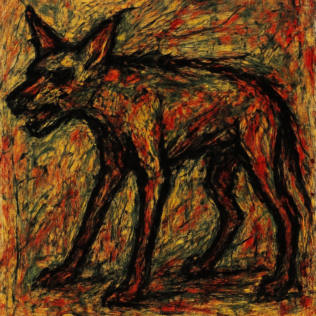 animal standing in natural pose