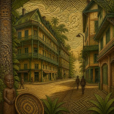 Guyanese Art Style Style Transfer Example