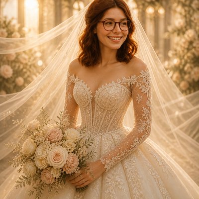 Bridal Couture Fashion Design Style Transfer Example