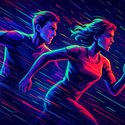 portrait of two people together