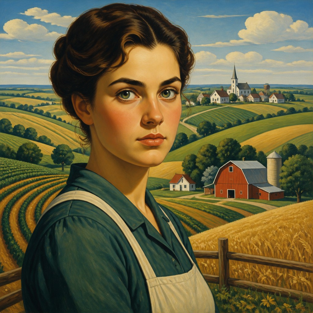 American Regionalism Art Style example artwork 1