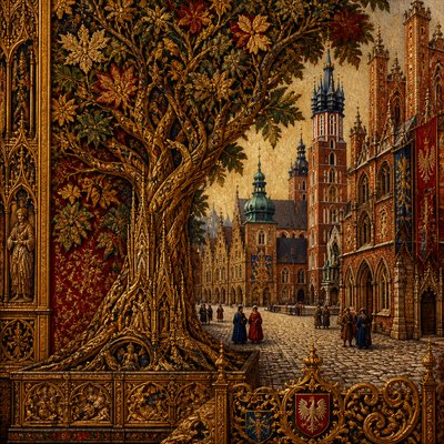 a tree in nature — Krakow Art Style