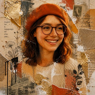 Mixed Media Portrait Style Style Transfer Example