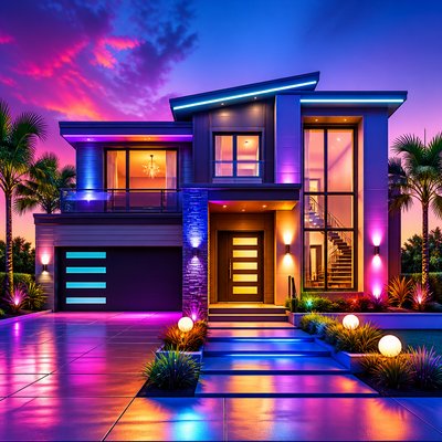 house with front view — Digital Art Style