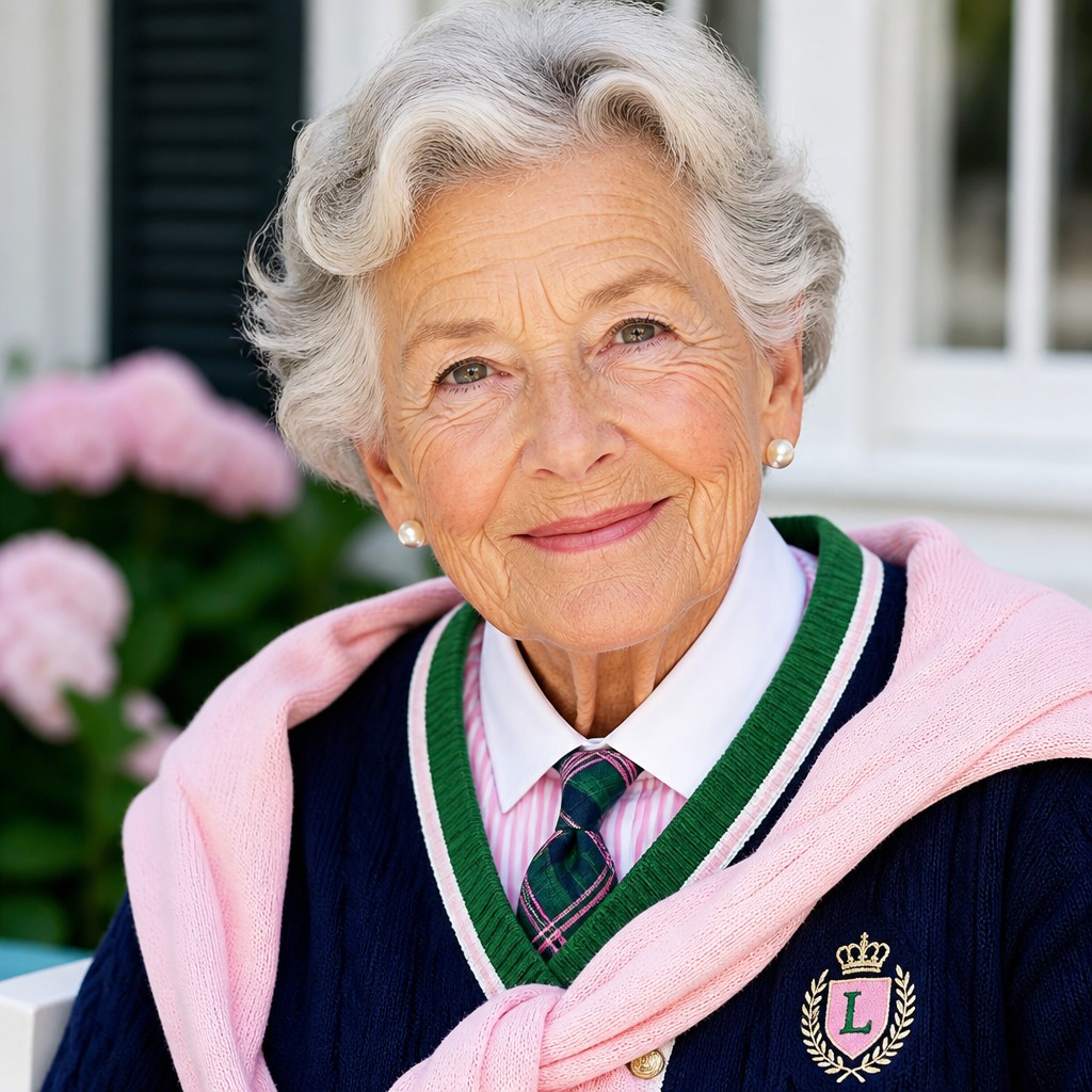 close-up portrait of an elderly person with expressive weathered features — Preppy Aesthetic
