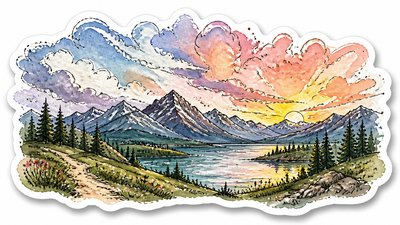sweeping panoramic landscape with a dramatic sky
