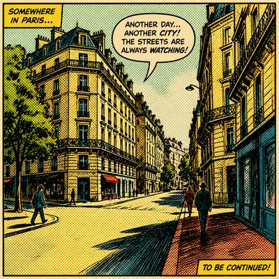 Retro Comic Art Style Transfer Example