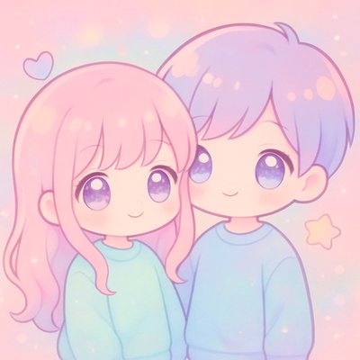 portrait of two people together