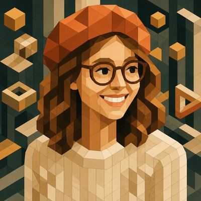 Isometric Geometric Art Style Transfer Example