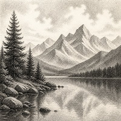 Stippling Dotwork Style 2