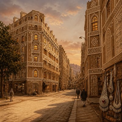 Yemeni Art Style Style Transfer Example
