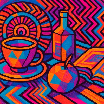 still life with everyday objects