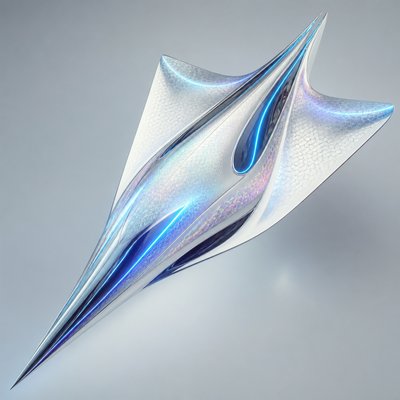 a paper plane, clean minimal composition on a plain background, no text