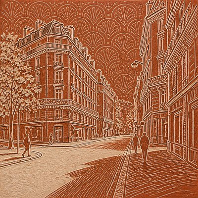 Sgraffito Art Style Style Transfer Example
