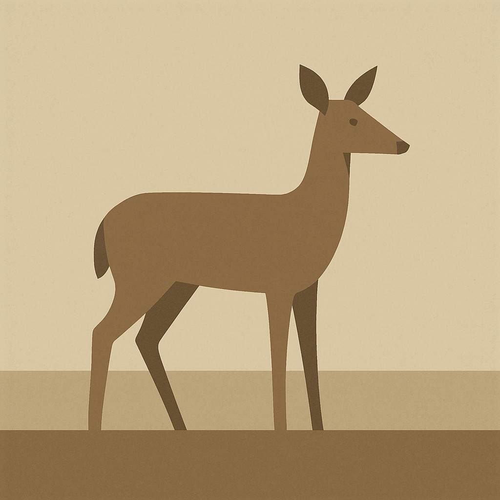 animal standing in natural pose