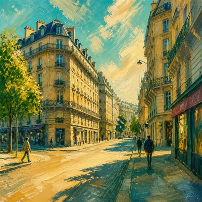 Vibrant Nature, Confident Strokes Style Transfer Example