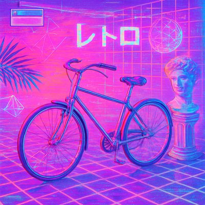 bicyle resting against a wall