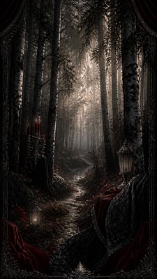 a serene birch forest in soft morning light, no people, no text