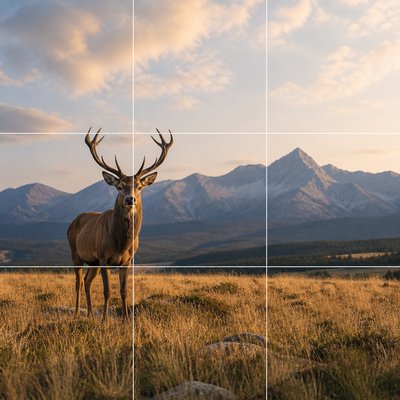 animal standing in natural pose — Rule of Thirds Art Style