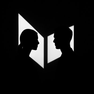 portrait of two people together