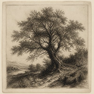 a tree in nature