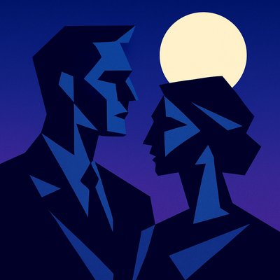 portrait of two people together
