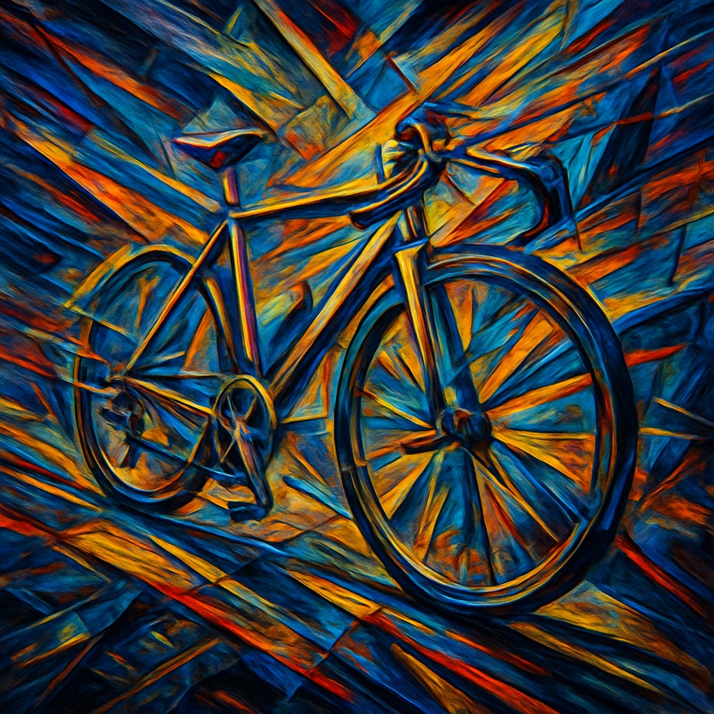 bicyle resting against a wall