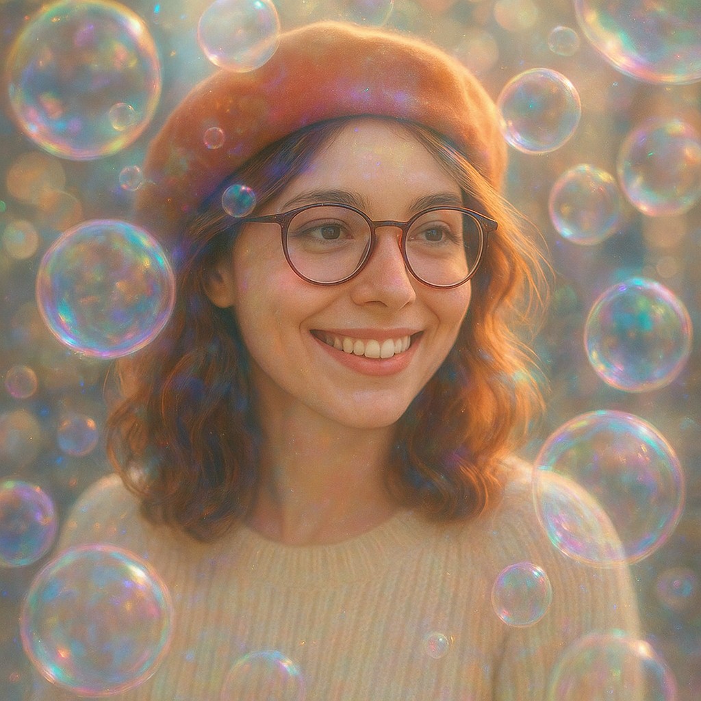 Soap Bubble Style Transfer Example