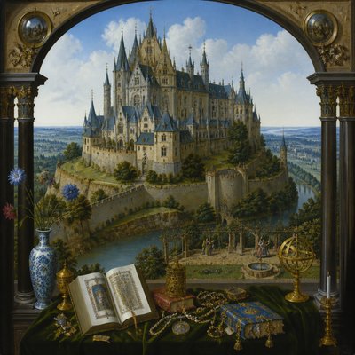 majestic castle on a hilltop