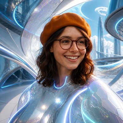 Futuristic Architecture Art Style Transfer Example