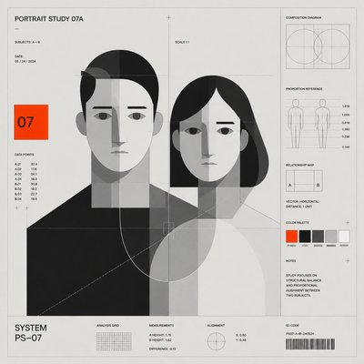 portrait of two people together