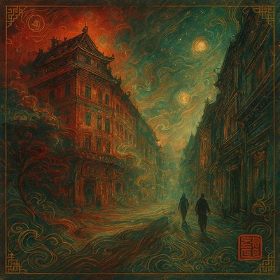 Oriental Fantasy Art Style Transfer Example