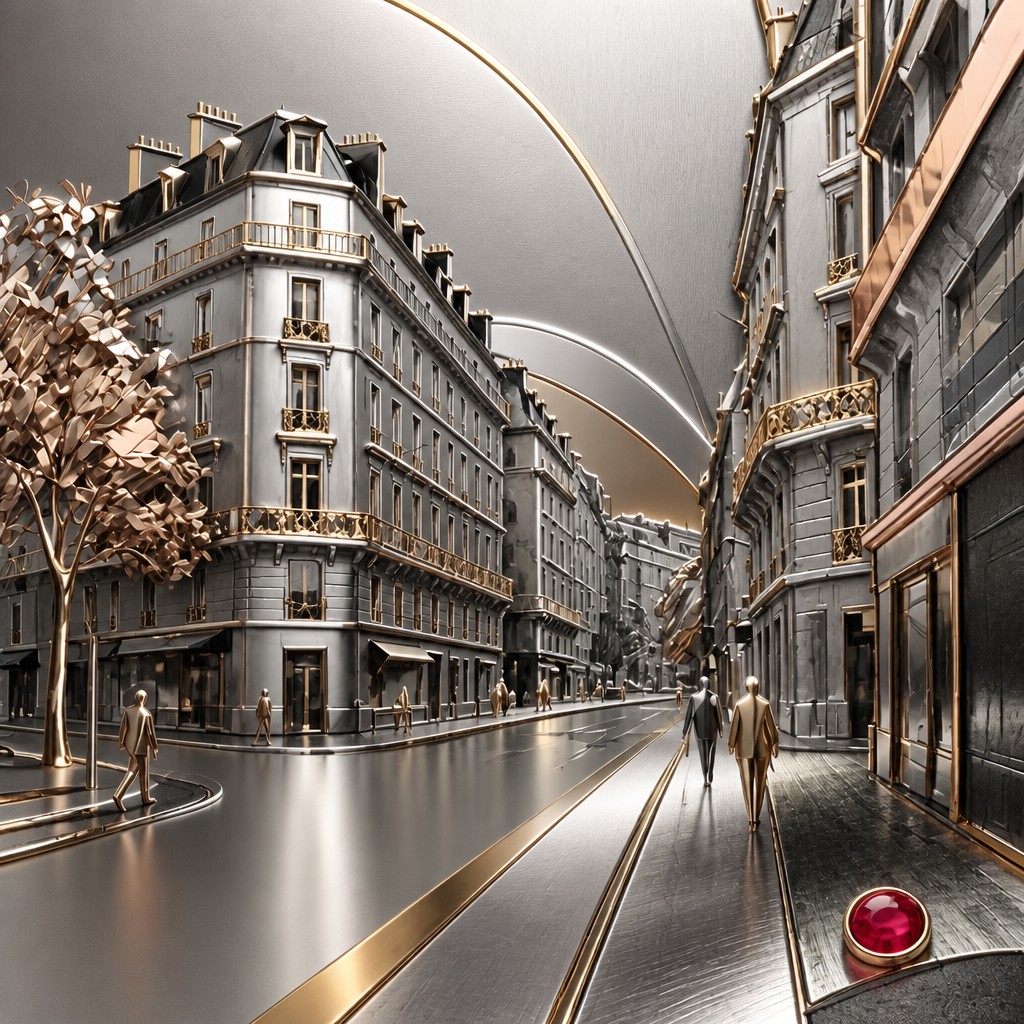 Modern Contemporary Jewelry Design Style Transfer Example