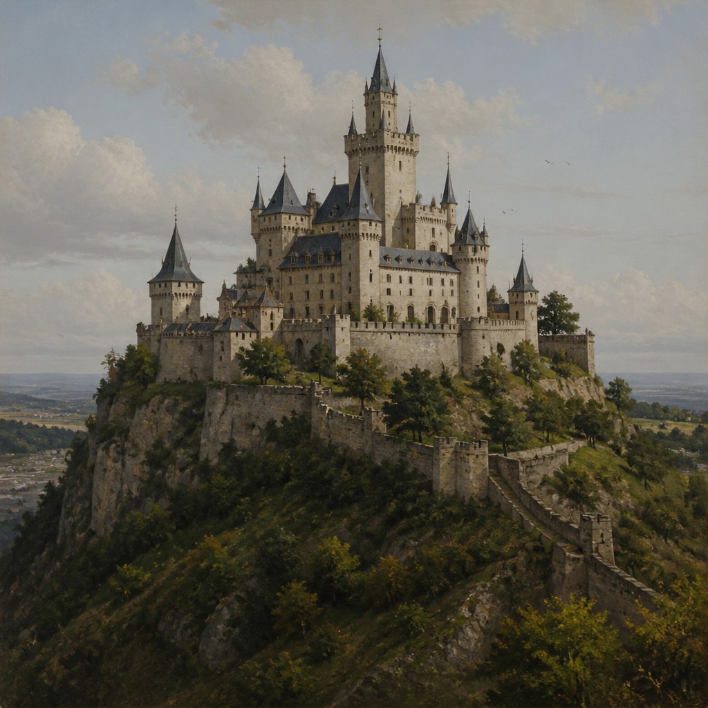 majestic castle on a hilltop