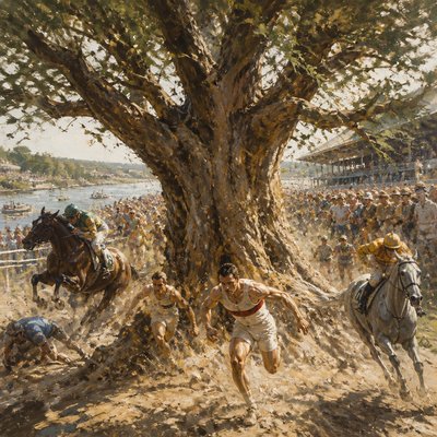 a tree in nature — Sporting Art Style