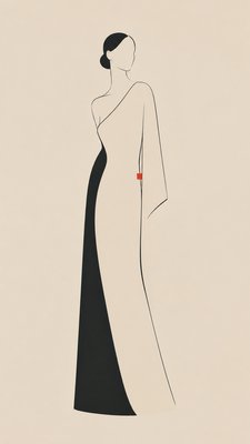 full-length portrait of an elegant figure