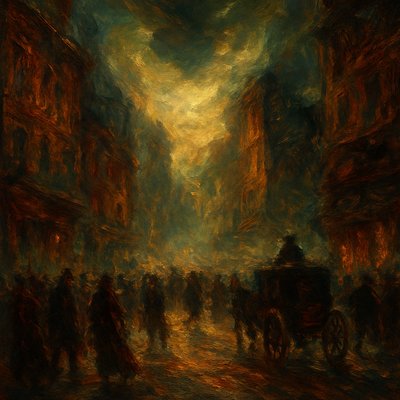 urban street with city activity