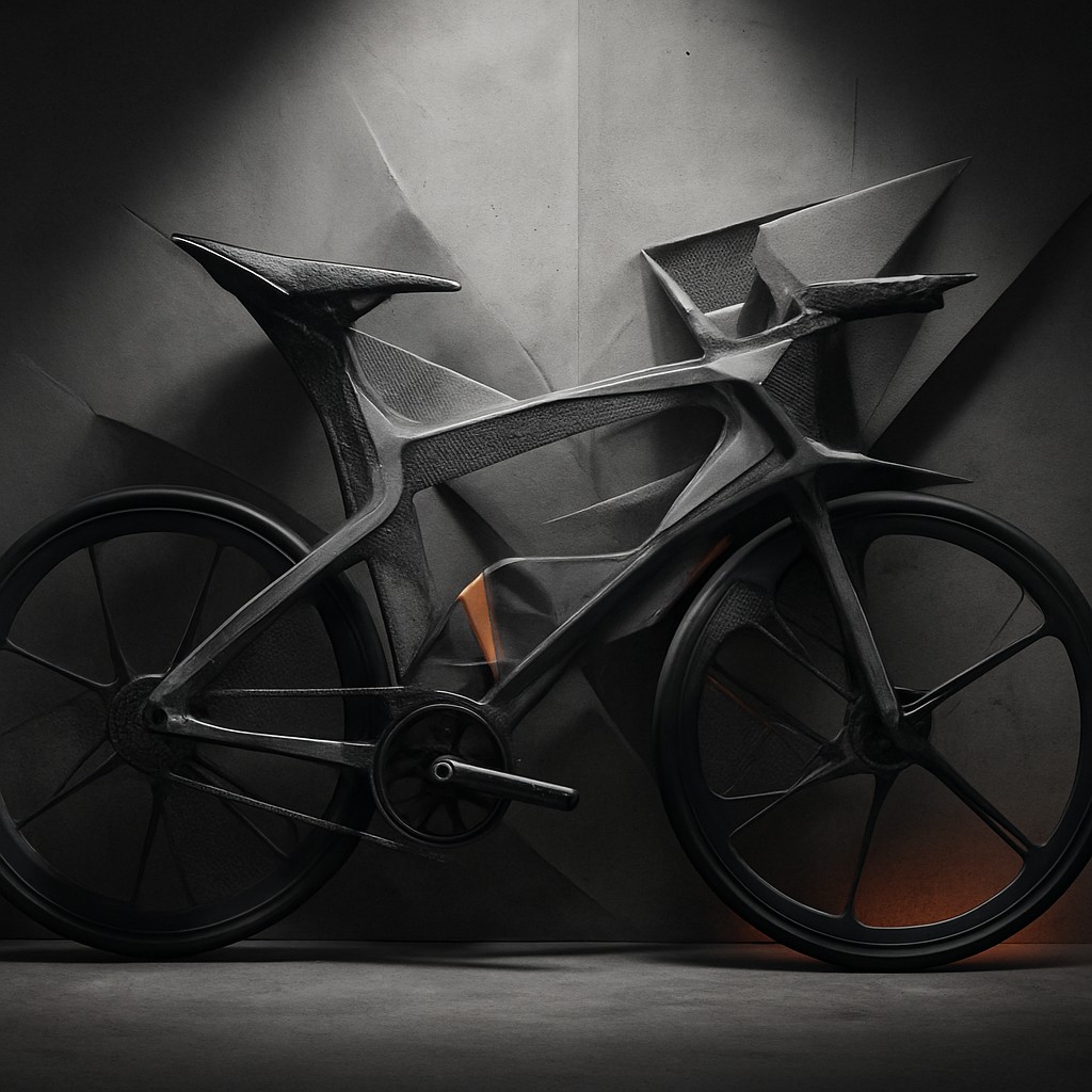 bicyle resting against a wall