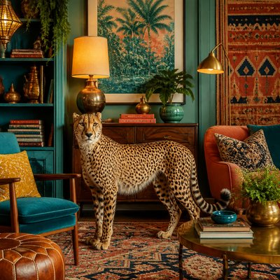 animal standing in natural pose — Eclectic Interior Design