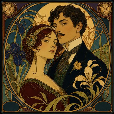 portrait of two people together