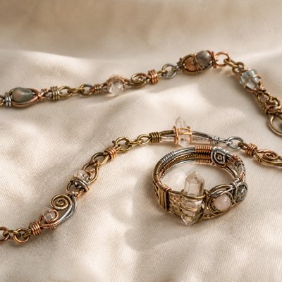 Wire-Wrapped Jewelry Style Style Transfer Example