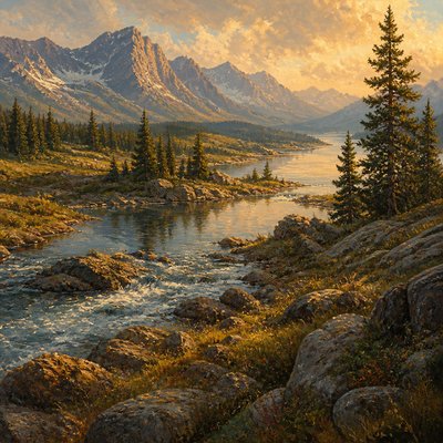 wide landscape with natural scenery