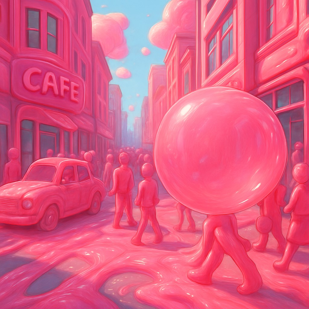 urban street with city activity