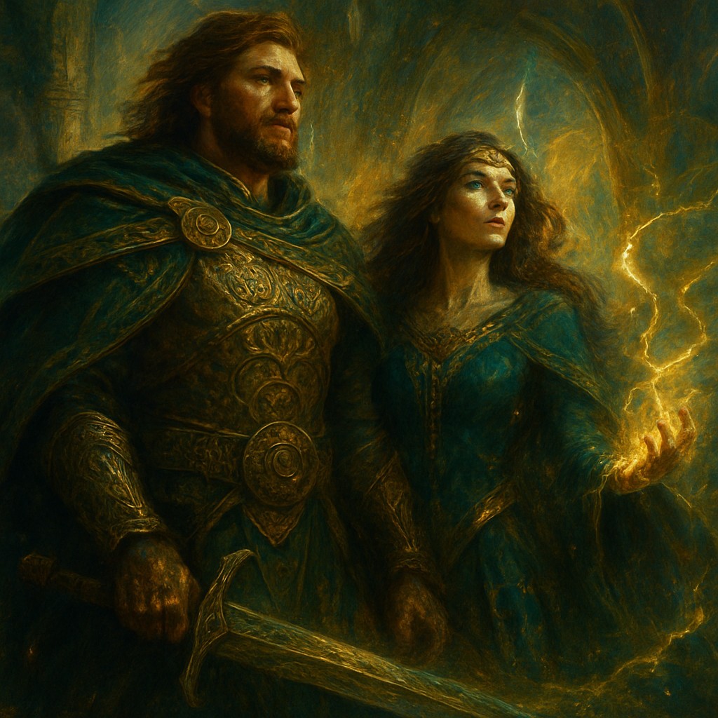 portrait of two people together
