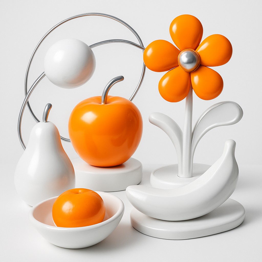 still life arrangement of fruits and flowers
