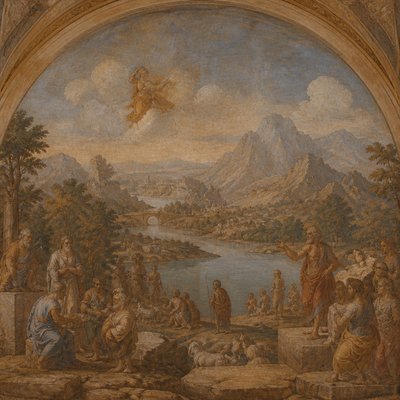 wide landscape with natural scenery
