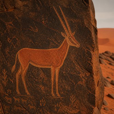 animal standing in natural pose