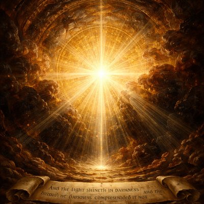 “And the light shineth in darkness; and the darkness comprehended it not.” (John 1:5, KJV)
